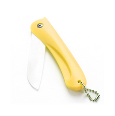 Folding ceramic knife for fruit vegetable